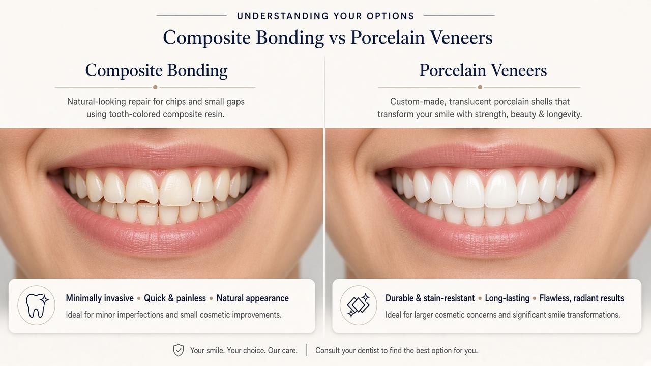 Composite Bonding vs Porcelain Veneers: Which Is Right for You?